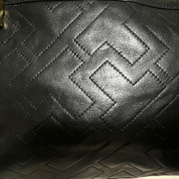 Tory Burch large stitch T tote black - Picture 4 of 9